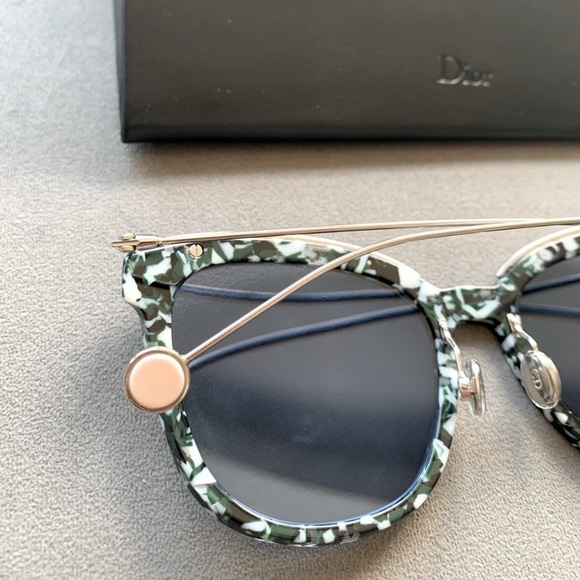 New DIOR Blossom1F Mirrored Semi-Round Sunglass Retro 70’s Style - Picture 4 of 16